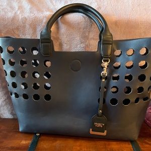 Poverty Flats Navy tote